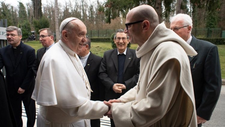 Pope Francis with brother Bernardo Francesco Maria Gianni