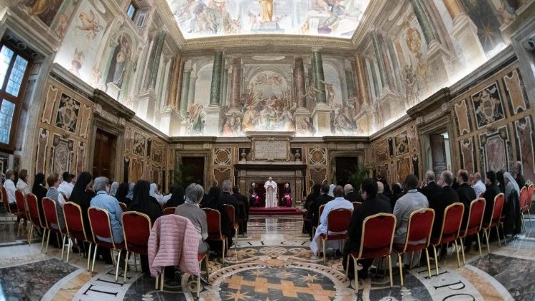 März 2019: Audienz der Kamillianer bei Papst Franziskus - die letzte Begegnung des Verstorbenen mit dem Papst