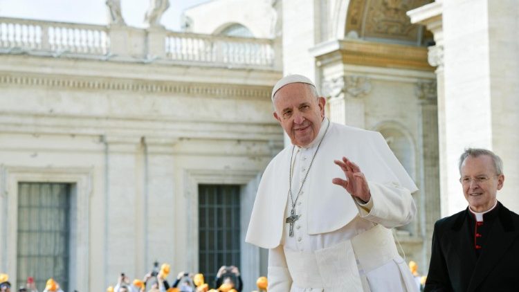 Папа на общей аудиенции 20 марта