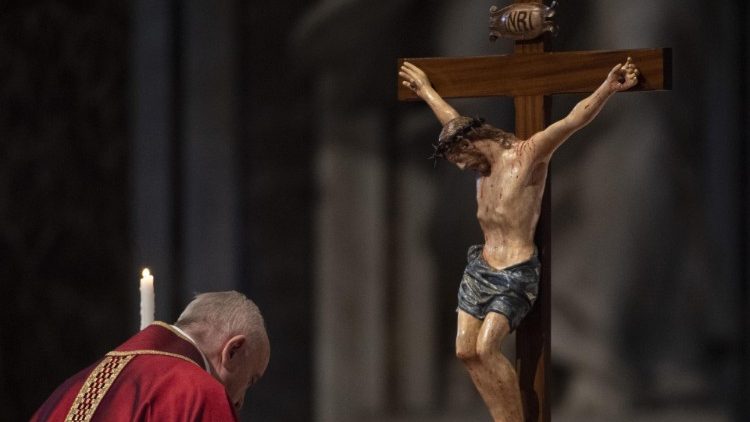 Lord's Passion on Good Friday at Saint Peter's Basilica