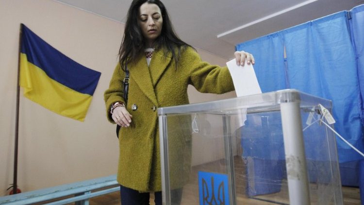 Seggio elettorale in Ucraina 