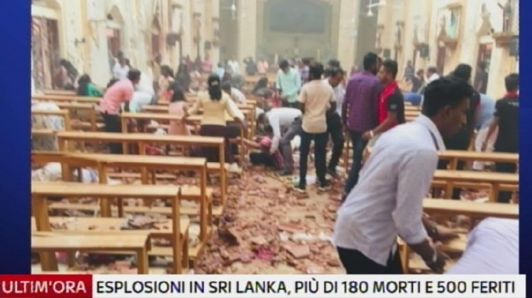  Sulme mbi kishat, në Sri Lanka