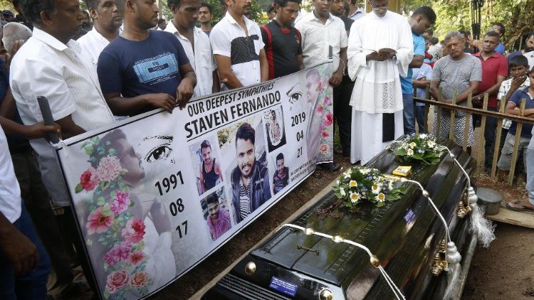 श्रीलंका पीडितों का दफन क्रिया