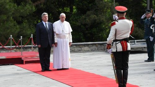 Promluva papeže Františka k občanským představitelům Severní Makedonie.