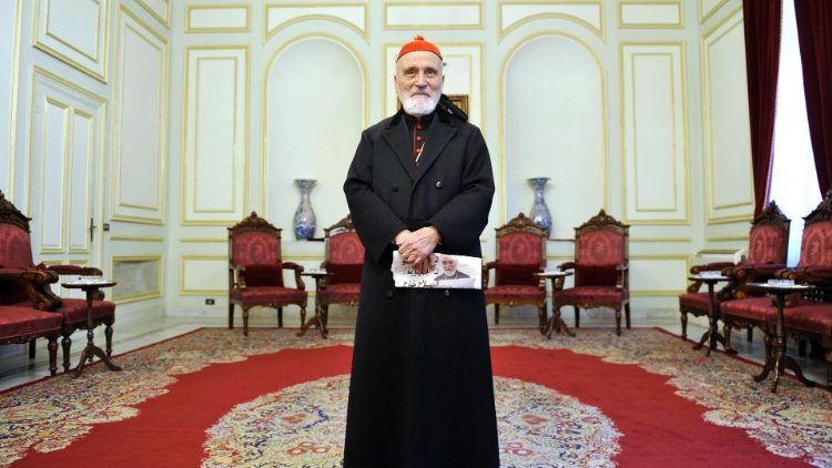 Le cardinal Sfeir en 2011 au patriarcat maronite de Bkerke. 