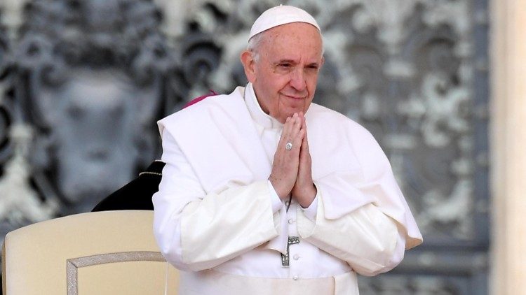 Påven Franciskus vid allmänna audiensen 22 maj 2019