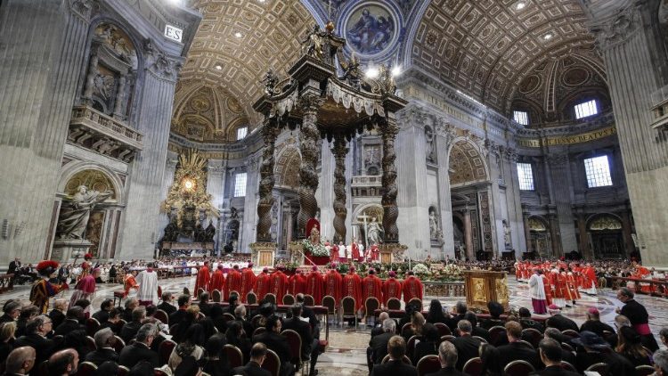 バチカン・聖ペトロ大聖堂でとり行われた使徒聖ペトロ・聖パウロ祭日のミサ　2019年6月29日