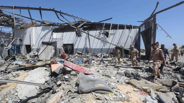 Le camp de Tajoura après le bombardement de mardi