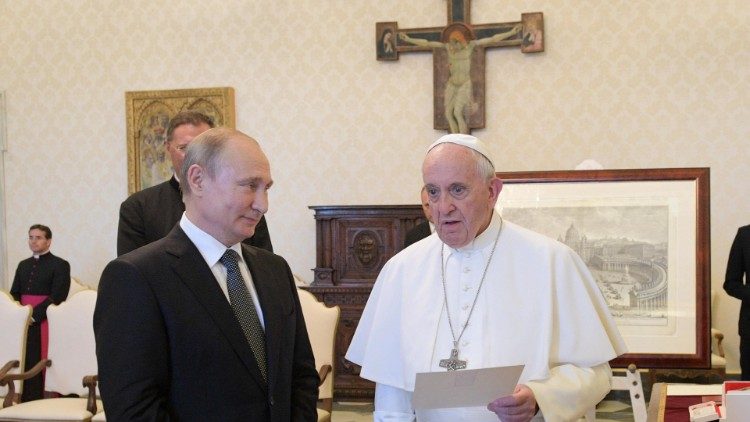 Russian President Vladimir Putin visits Italy and the Vatican
