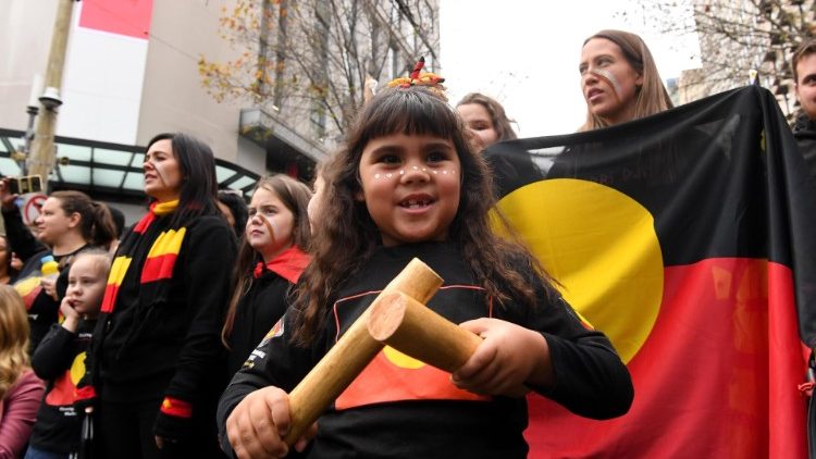 Eine Woche Anfang Juli ist den Ureinwohnern Australiens gewidmet - einschließlich Demonstration