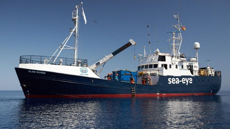Rettungsschiff „Alan Kurdi“ der deutschen Hilfsorganisation Sea-Eye