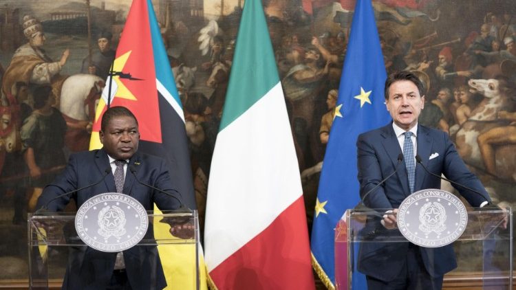 Mozambique's President Filipe Nyusi in Rome