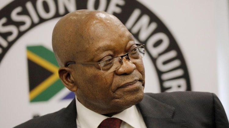 Südafrikas Ex-Präsident bei der Befragung im Rahmen der Korruptionsermittlungen