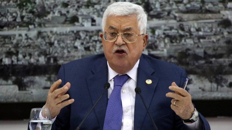 Mahmoud Abbas bei dem Treffen mit palästinenischen Autoritäten am 25. Juli 2019