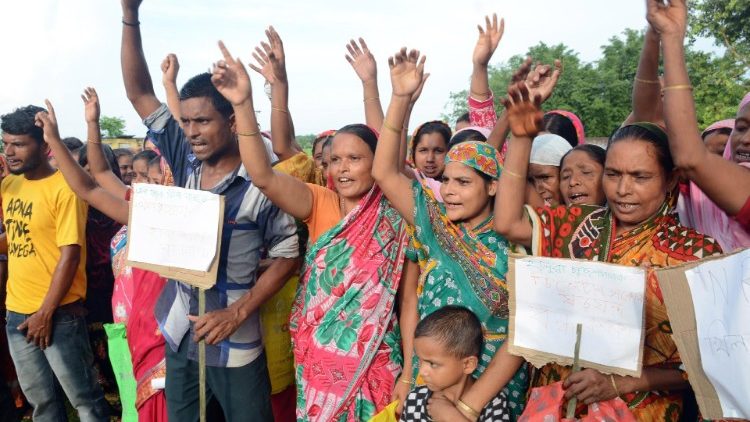 Demonstration im indischen Bundesstaat Assam gegen das nationale Register für Staatsbürger