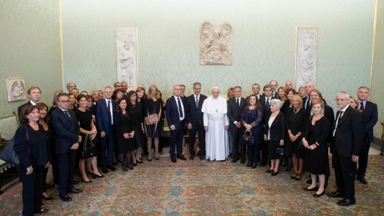 Папа Франциск с делегацией региональных отделений РАИ