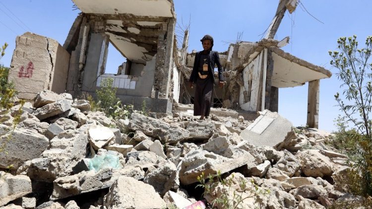 In der jemenitischen Hauptstadt Sana'a nach einem Luftangriff am 19. September