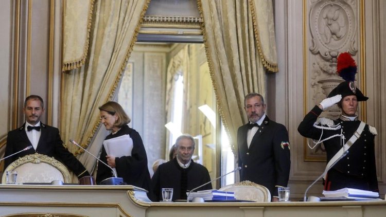 Audience de la Cour constitutionnelle italienne