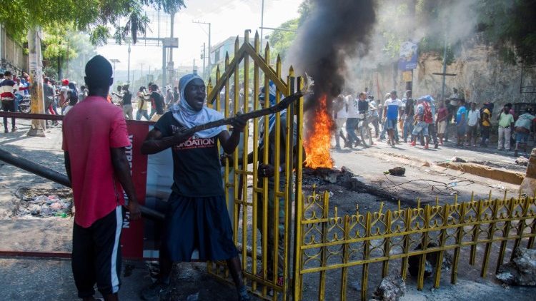 Demonstranten fordern den Rücktritt von Präsident Jovenel Moïse