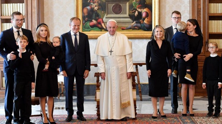 Папа Франциск на встрече с председателем Европейского совета Дональдом Туском