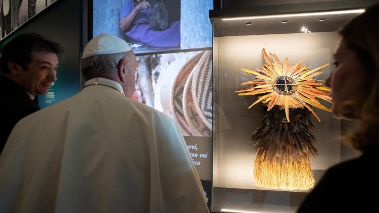Папа Франциск откри новото оформление на Етнологическия музей и изложба, посветена на Амазония във Ватиканските музеи