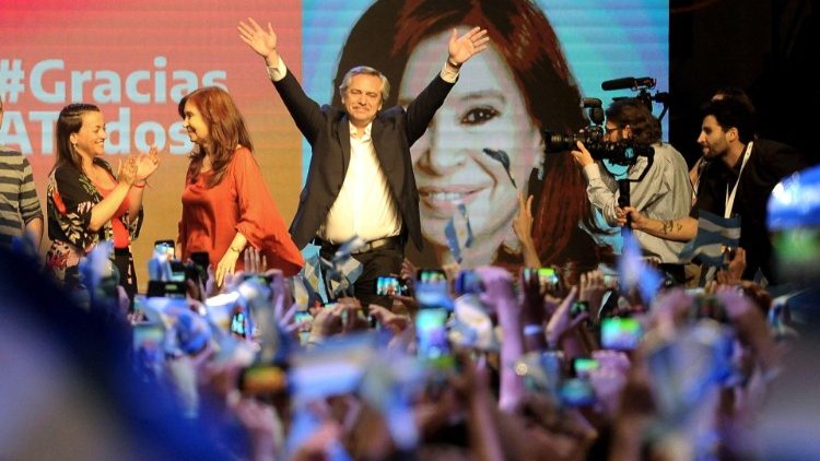 FernándPresident-elect of Argentina Alberto Fernandez addresses supporters in Buenos Aires