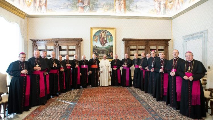 Pope Francis meets Ecclesiastical Bishops of the Episcopal Conference of the United States of America