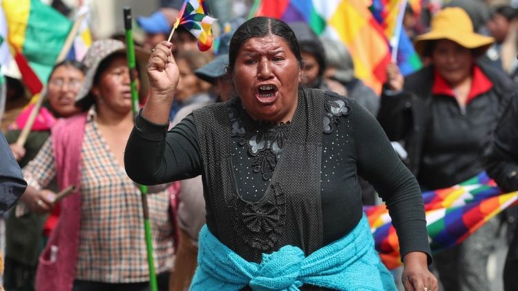 Protestos na Bolívia
