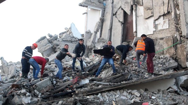 Earthquake aftermath in Albania