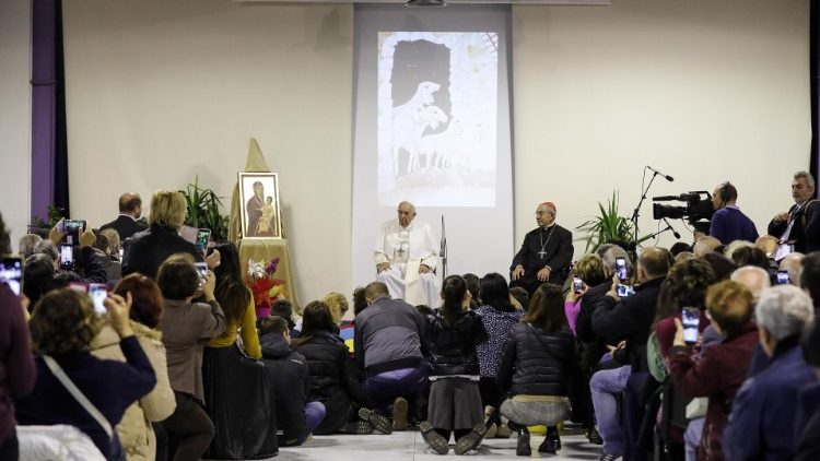 Pope Francis visited Cittadella  della Carità on November 29, 2019.