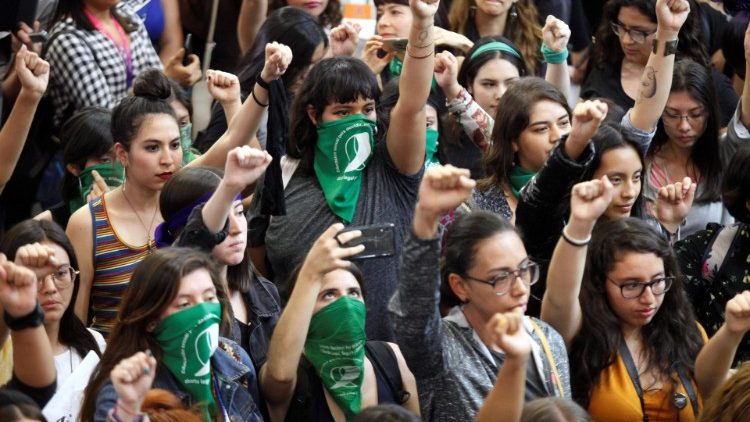 Des femmes manifestant le 6 décembre 2019 à Guadalajara.