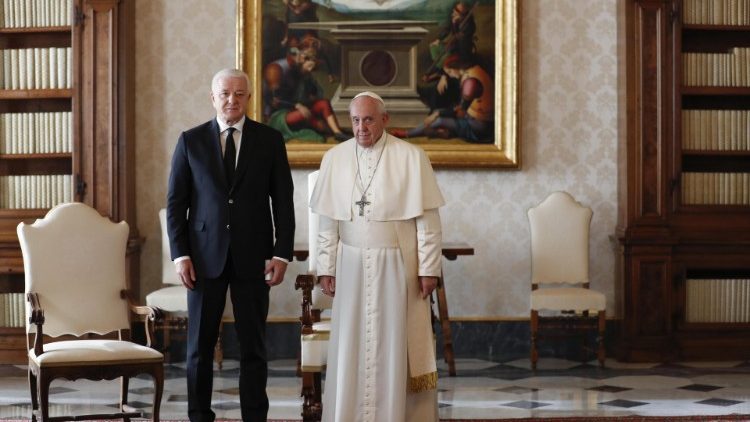Popiežius ir Juodkalnijos premjeras