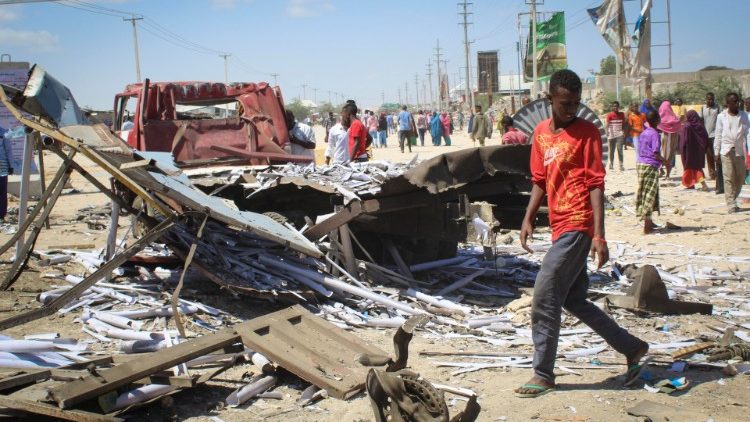 Бомбената експлозия в сомалийската столица Могадишу.