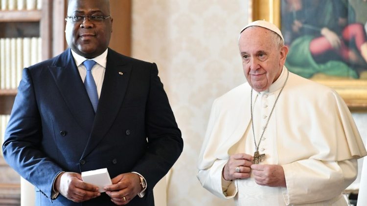 Pope meets Congo President