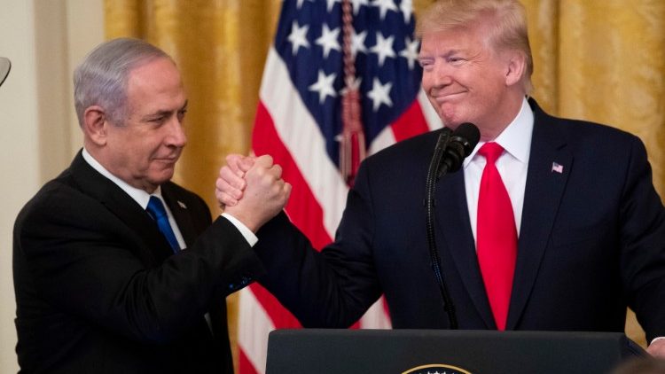 Il premier israeliano Netanyahu e il presidente Usa Trump