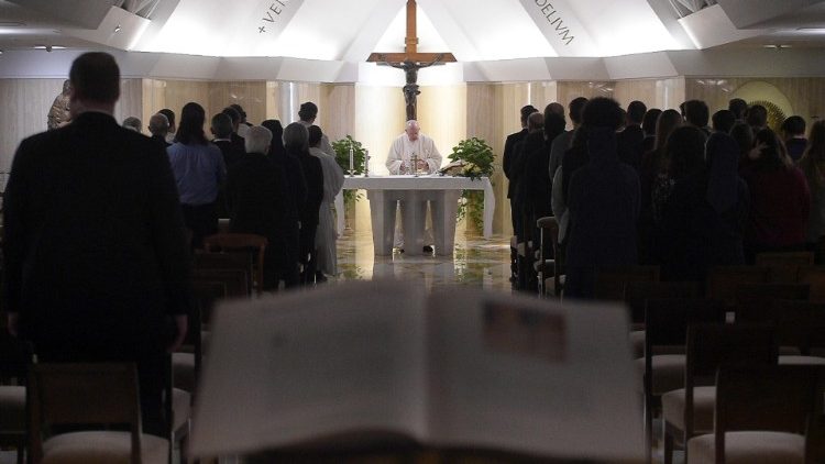 Messe célébrée par le Pape François le vendredi 31 janvier 2020.