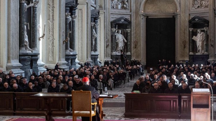 Cardinal De Donatis reads Pope's speech