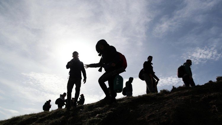 Migranten im März an der türkisch-griechischen Grenze