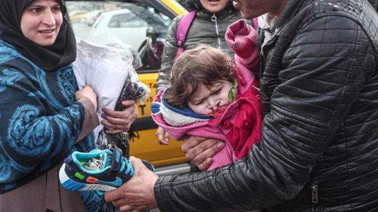 Бежанци на турско-гръцката граница