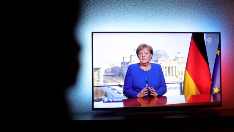 Appell an jeden Einzelnen: Kanzlerin Angela Merkel hielt am Mittwochabend erstmals während ihrer Kanzlerschaft eine Rede an die Nation