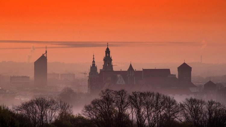 Nascer do sol em Cracóvia nesta quinta-feira