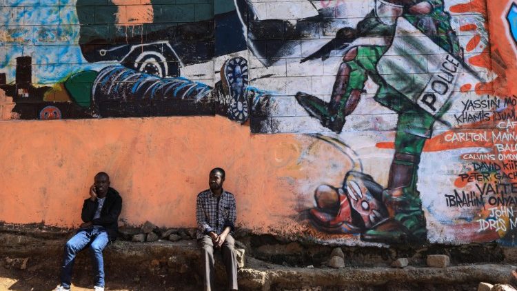 Die Vorgänge rund um den Tod von George Floyd werden überall auf der Welt wahrgenommen. Hier: Graffito in Kenia