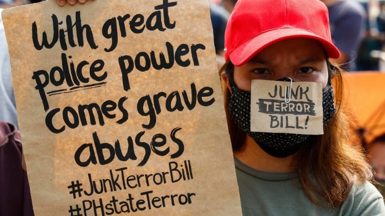 Protest againt Anti-Terrorism Bill in Philippines
