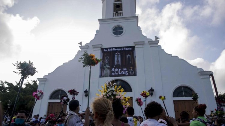'Los Diablitos Negros' procession in honor of Santo Domingo de Guzman