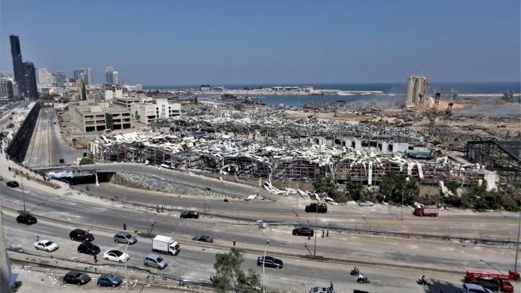 Beirute depois das explosões
