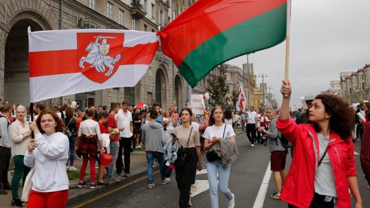 Belarus opposition march against results of president elections