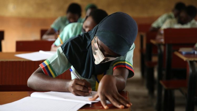 Students at school in Nigeria