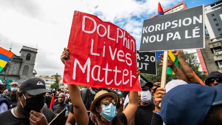 Proteste auf Mauritius
