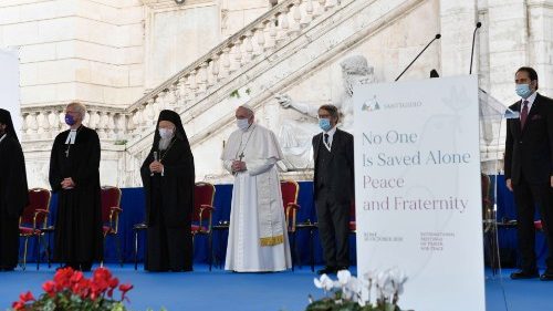 Wortlaut: Papst Franziskus beim internationalen Friedenstreffen in Rom
