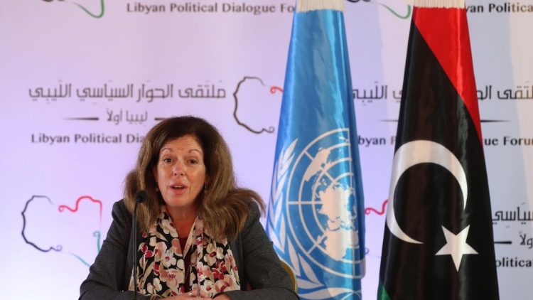 Un Acting envoy to Libya speaks during a press conference in Tunis